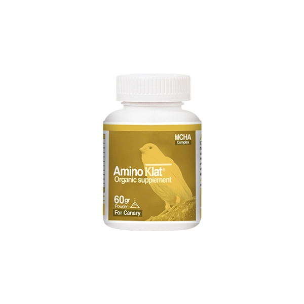 مکمل پرندگان زینتی برند آمینوکلات پودر 60 گرمی (پک 12 عددی)