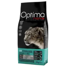 خوراک گربه عقیم اپتیمانوا با طعم مرغ و برنج