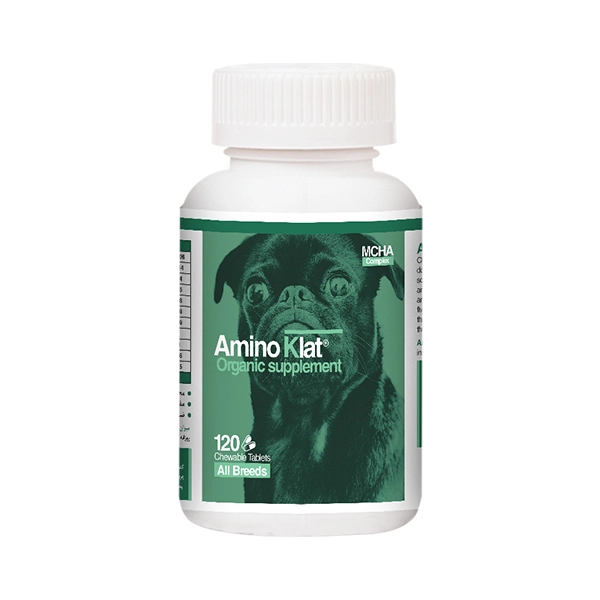 قرص 120 عددی آمینوکلات مخصوص انواع نژادهای سگ (پک 12 عددی)