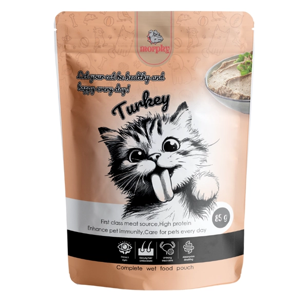 پوچ گربه 128عددی 4 طعم جور مرغ، بوقلمون، گوشت گاو و گوشت بره